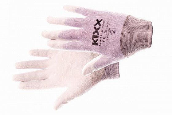 CERVA - LOVELY LILAC rukavice nylonové světle fialová - velikost 9